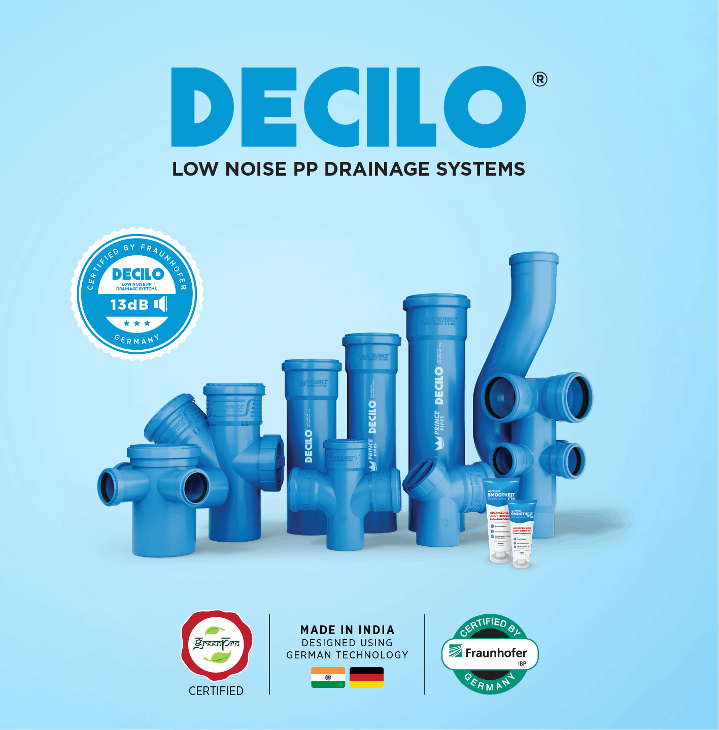 DECILO LOW NOISE PP Drainage System