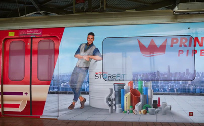 Prince Pipes & Aquel Unveil Iconic Metro Wrap with Mumbai Metro