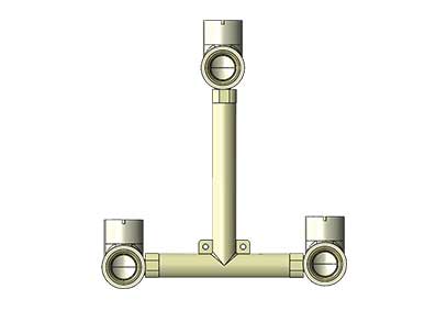 Wall Mixer (Hot Up & Cold Up)