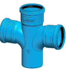 DOUBLE SWEPT TEE 87.5&deg;_SBR Seal