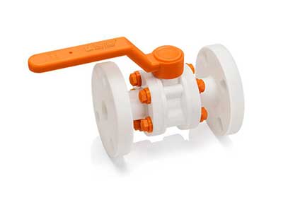 PP Ball Valve Flange End