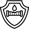 High chemical resistance against acids, alkalis and saline solutions
