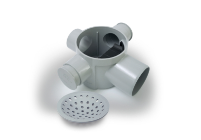 Multi Floor Trap 4" (Ht) with jali (Spl Flap and 2 plugs)